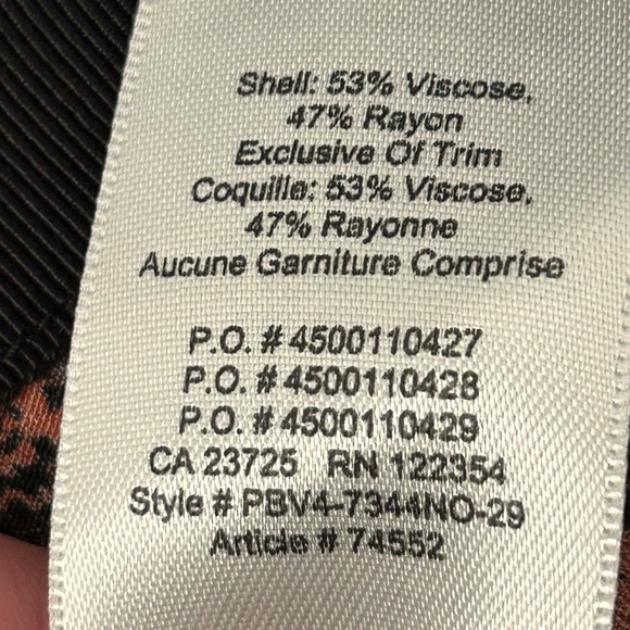 Aritzia Wilfred Midi Skirt Animal Print in Moroccan Spice / Black, size 0 - Picture 11 of 11